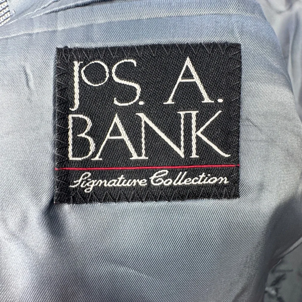 Jos. A. Bank Blazer Mens 46R Blue 100% Wool Signature Collection Professional
